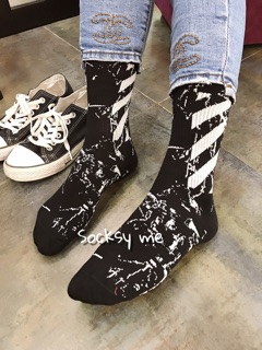 Tất vớ cao cổ Off White