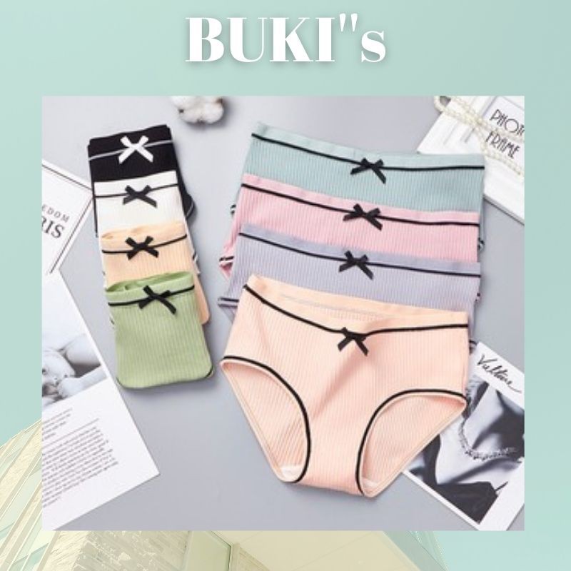 Quần lót nữ gân tăm - Quần chip dễ thương thoáng khí thời trang shop BUKI