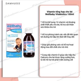 Vitamin tổng hợp cho bé Wellbaby Vitabiotics 150ml