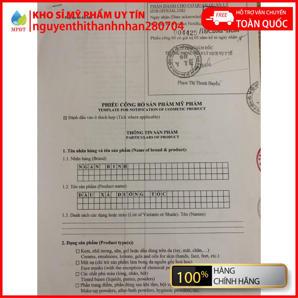 Tinh dầu bưởi, Dầu gội bưởi, dầu xả sữa dừa chính hàng công ty mỹ phẩm Ngân Bình ( Có tem điện tử ) .