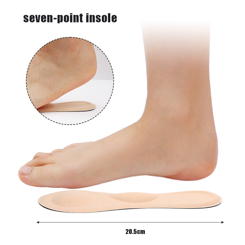 1 Cặp Đế Lót Giày Cao Gót Bằng Xốp Hoạt Tính Thoáng Khí Chống Trượt Giảm Đau Cho Nữ