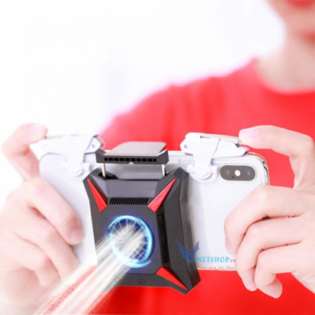 Quạt tản nhiệt gaming K02/ MEMO FL01/AK03/DL01/DL02/DL05/DL06/ DL08 cho điện thoại chơi PUBG,dễ kết hợp với nút bấm game