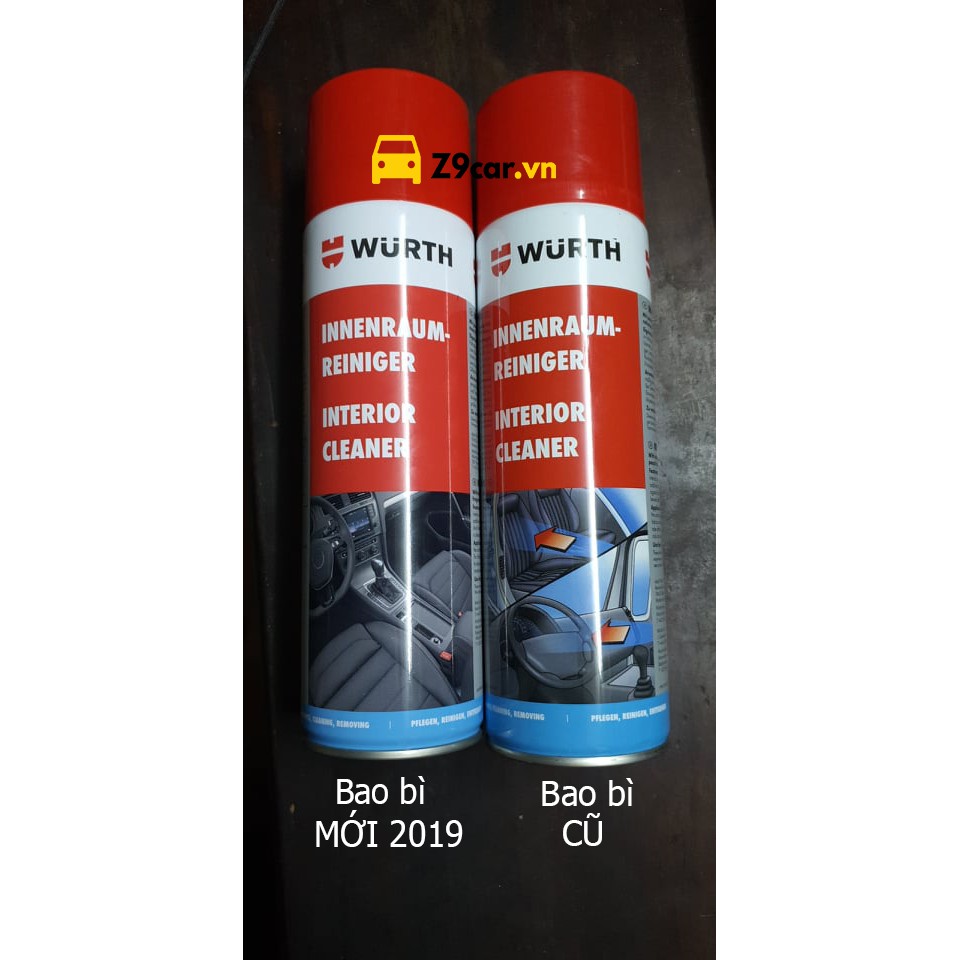 Vệ sinh nội thất Wurth dạng bọt hoạt tính lau ghế da, trần nỉ, taplo  -  PHIÊN BẢN MỚI 2021 | BigBuy360 - bigbuy360.vn