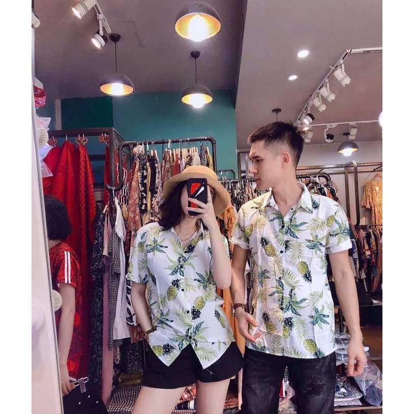 Bộ đồ đi biển gia đình họa tiết