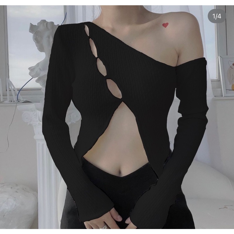 ÁO KIỂU TAY DÀI CUT - OUT