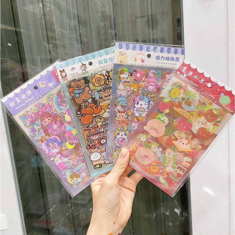 Set sticker dán 6 tấm mã đẹp trang sổ DIY, bullet journal, planner