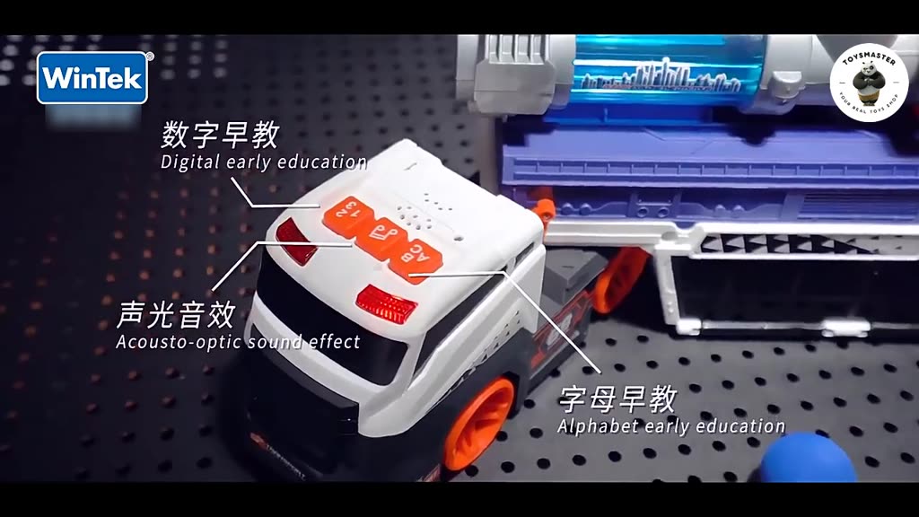 Đồ Chơi Xe Tải Container HotWheels Vận Chuyển Xe Ôtô Cỡ Lớn Cao Cấp Tặng Kèm Xe Con, 3 Mút EVA Và Bệ Phóng.