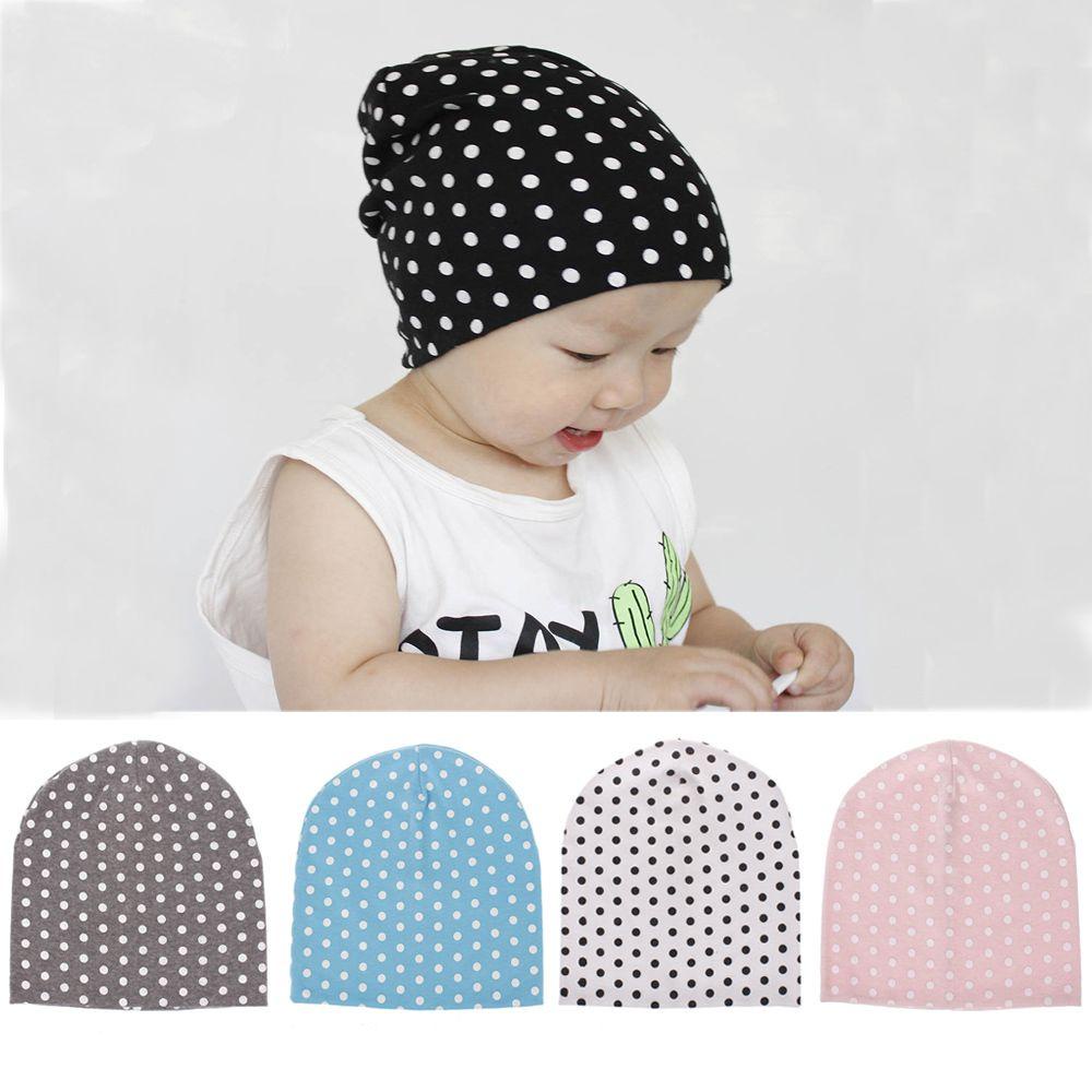 MYRONGVN Baby Hat  Autumn Spring  Knitted  Headwear Unisex Dot