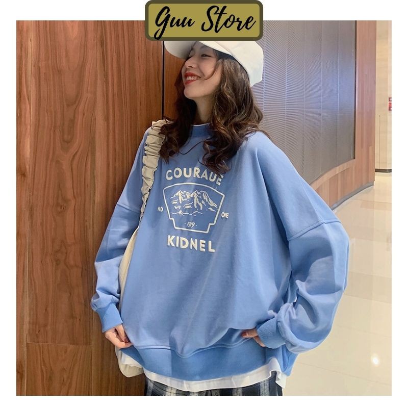 Áo Sweater- Áo Thun Tay Dài Form Rộng Unisex Cotton Ulzzang Hàn Quốc AS01