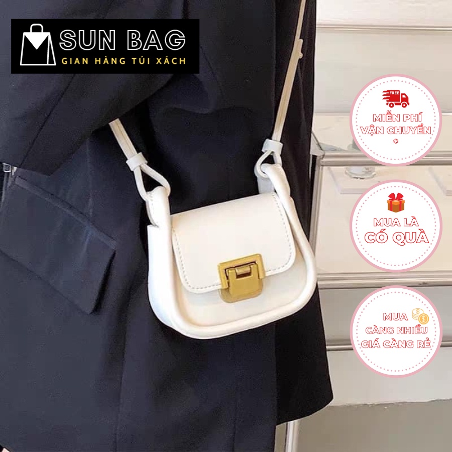 Túi xách nữ mini đeo chéo, túi đi chơi, đi học, da cao cấp size 13cm SB260