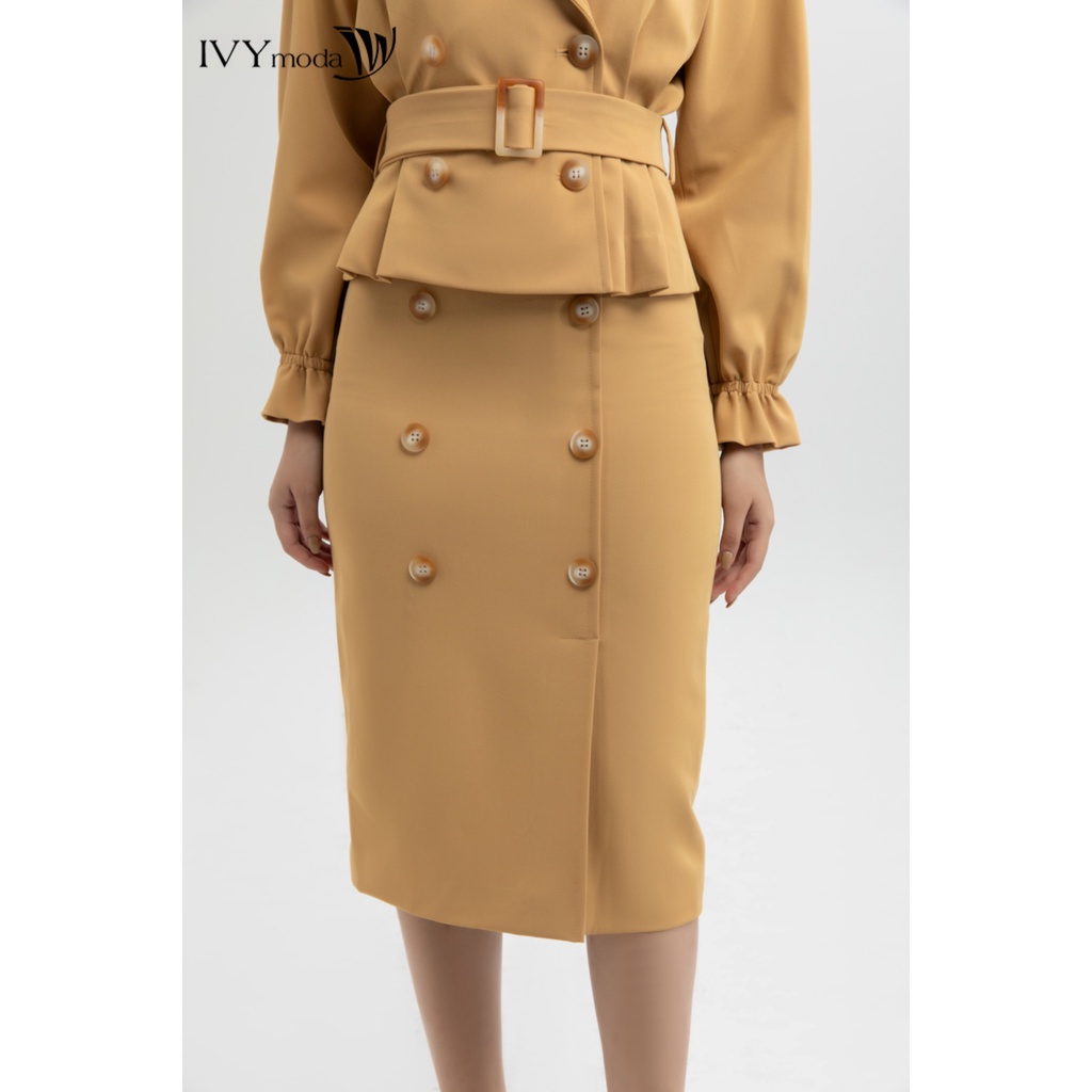Chân váy ôm 6 khuy IVY moda MS 31M6109