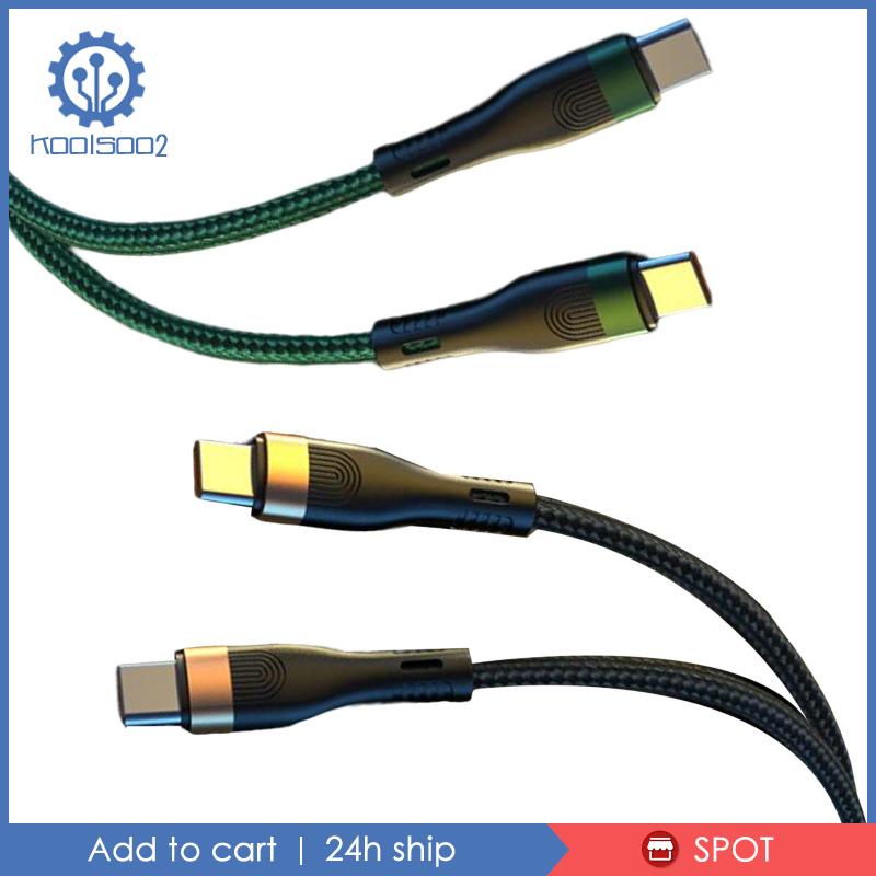 Dây Cáp Koolsoo2 39inch USB Type C 100W Sang Type C Cho Điện Thoại