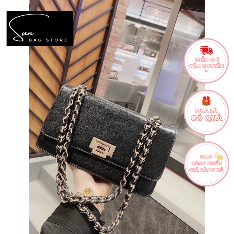 Túi xách nữ đeo chéo, túi đi chơi, đi học, da cao cấp size 25cm SB082