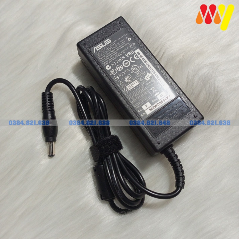 Sạc Laptop Asus 65W 19V - 3.42A đầu cắm 5.5mm*2.5mm New 100%. Bảo hành 12 tháng đổi mới