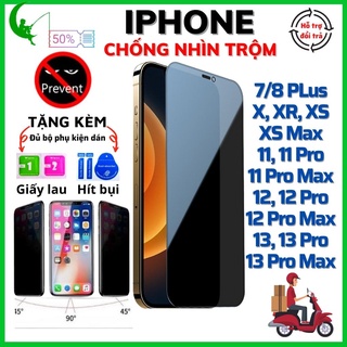 Kính Cường Lực Chống nhìn trộm Iphone 7Plus/8Plus/X/XR/XS/XS Max/11/11Pro/11Pro Max/12/12Pro/12 Pro Max/13/ Pro/ Pro Max