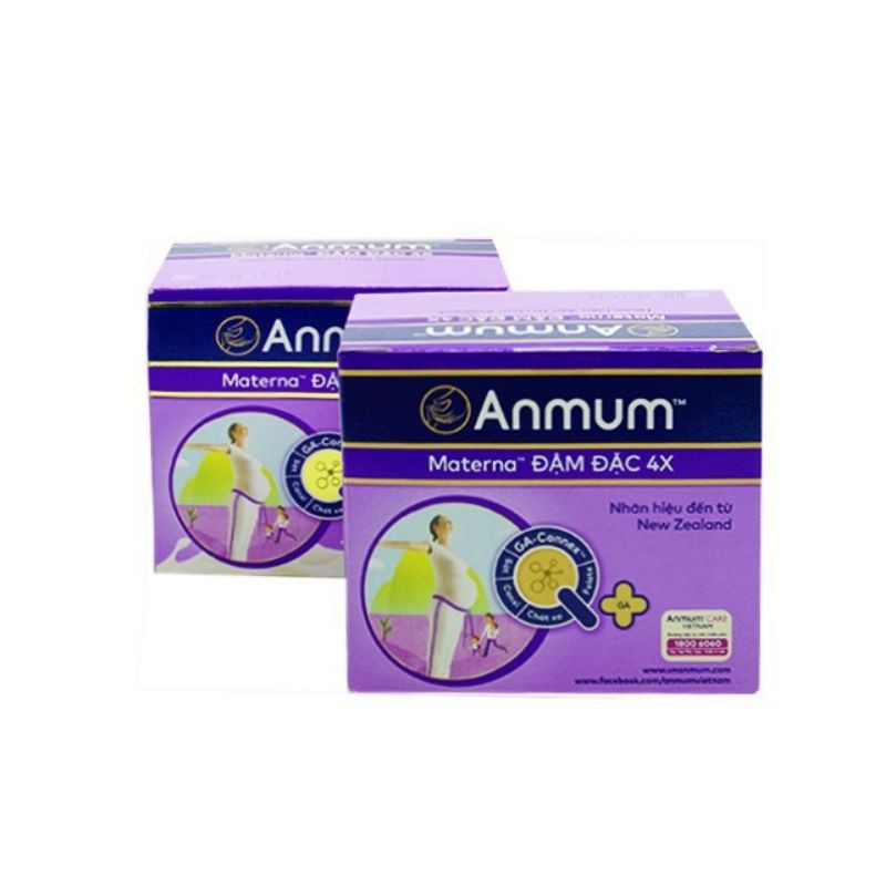 lốc 4 hộp sữa anmum nước 110ml