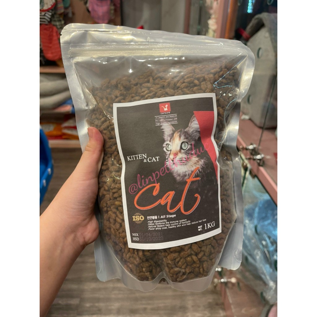  Hạt CATEYE cho mèo Hàn Quốc - túi zip 1 kg
