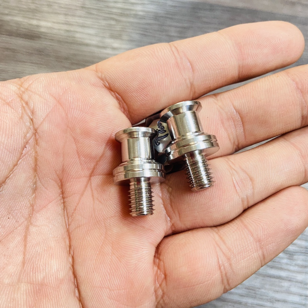 (INOX SÁNG BÓNG) Khâu gác chân trước xe DREAM, WAVE, SUPER DREAM, ốc khâu gắn gác chân trước xe WAVE, DREAM