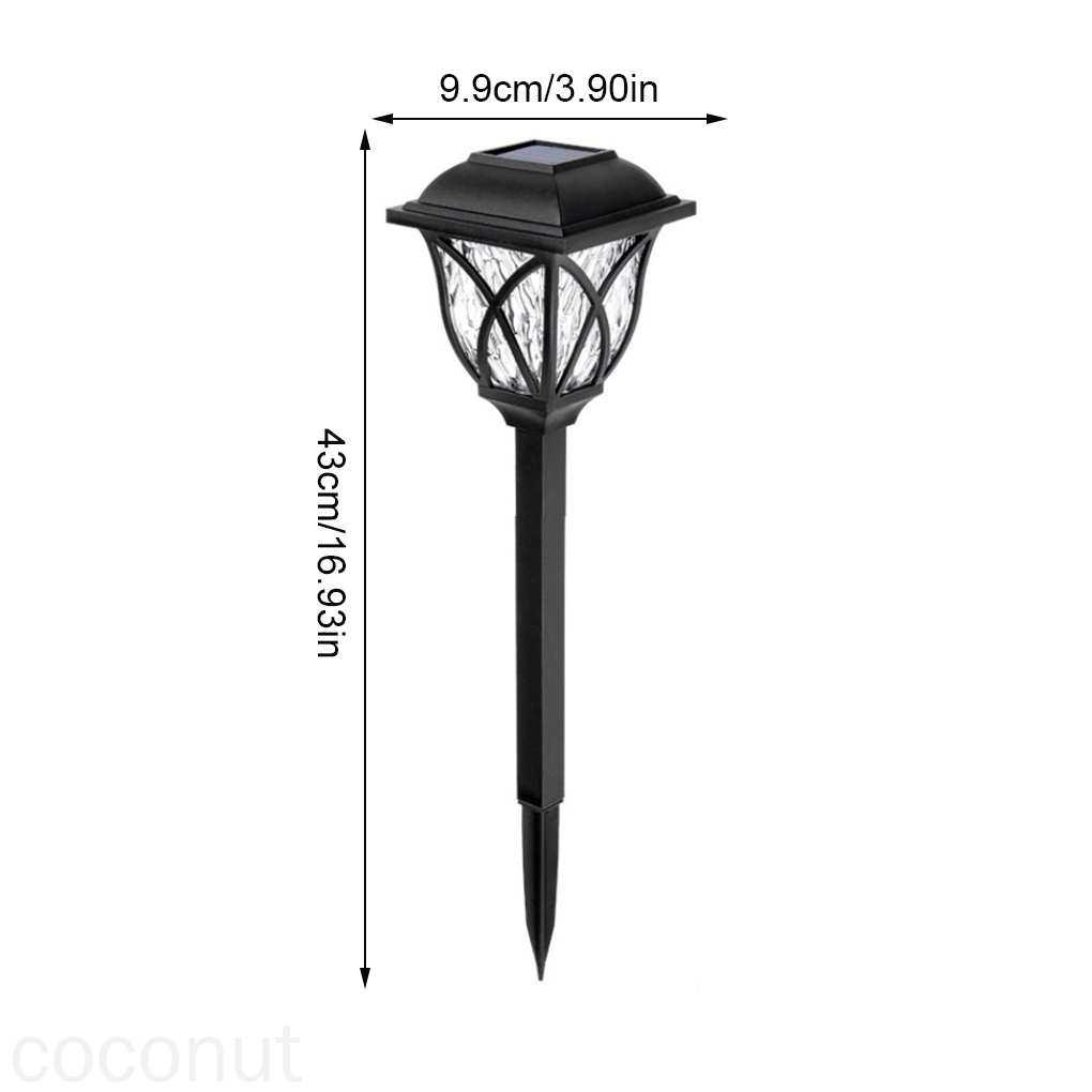 Set 2 đèn LED IP44 chống nước sử dụng năng lượng mặt trời 0.3W