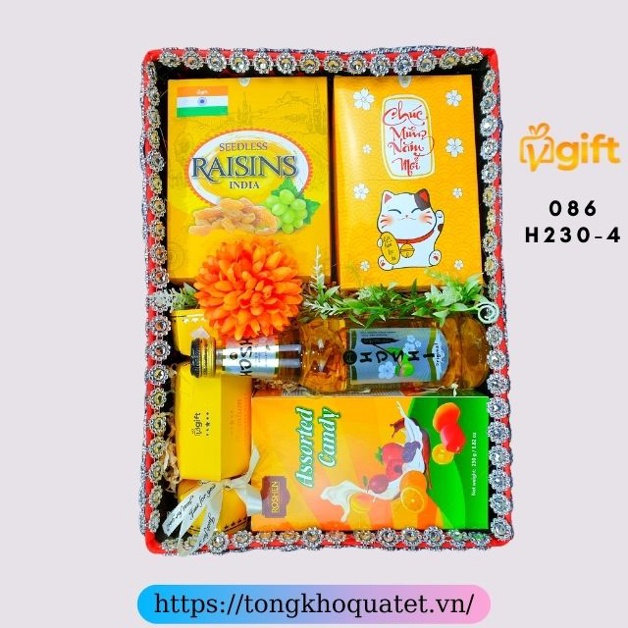 Hộp Quà Tết 2022 Mẫu hộp 150- 230 ( 10 Hộp Quà Tết )