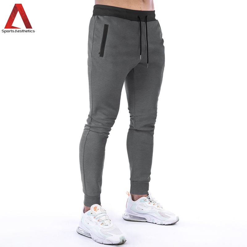 Quần chạy bộ Nam Có Túi Khóa Kéo Plus Size