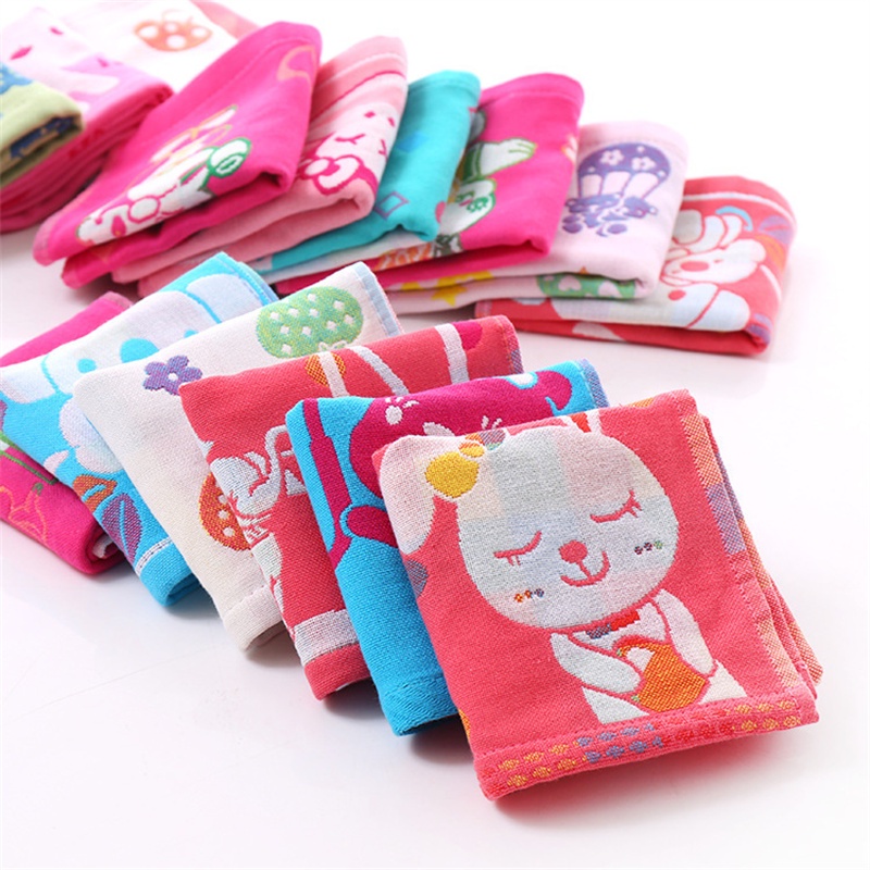 Khăn Tắm Cotton Ba Lớp Họa Tiết Ngẫu Nhiên Cho Trẻ Em