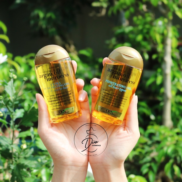 [Đủ bill] Tinh dầu dưỡng tóc OGX Renewing + Argan Oil Of Morocco Penetrating Oil