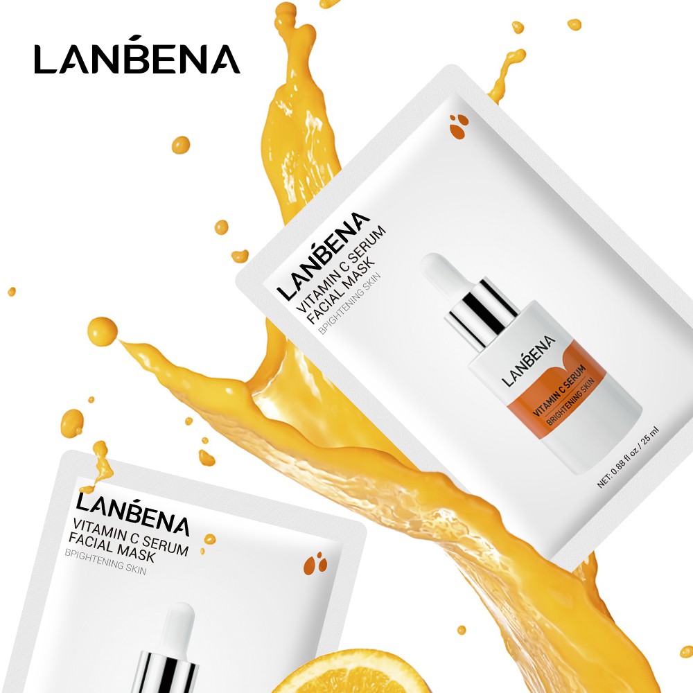 Mặt nạ Vitamin C LANBENA 25ml cấp ẩm và dưỡng trắng da | BigBuy360 - bigbuy360.vn
