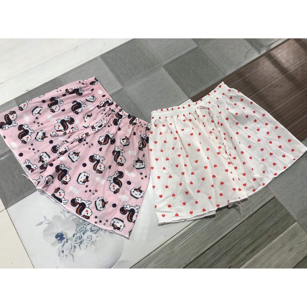 Quần Đùi Nữ Ngủ Mặc Nhà, Quần Short Nữ Bigsize Mềm Mịn Thoáng Mát QC001