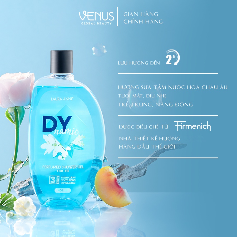 Sữa tắm nước hoa nữ Laura Anne Dynamic for her 220ml