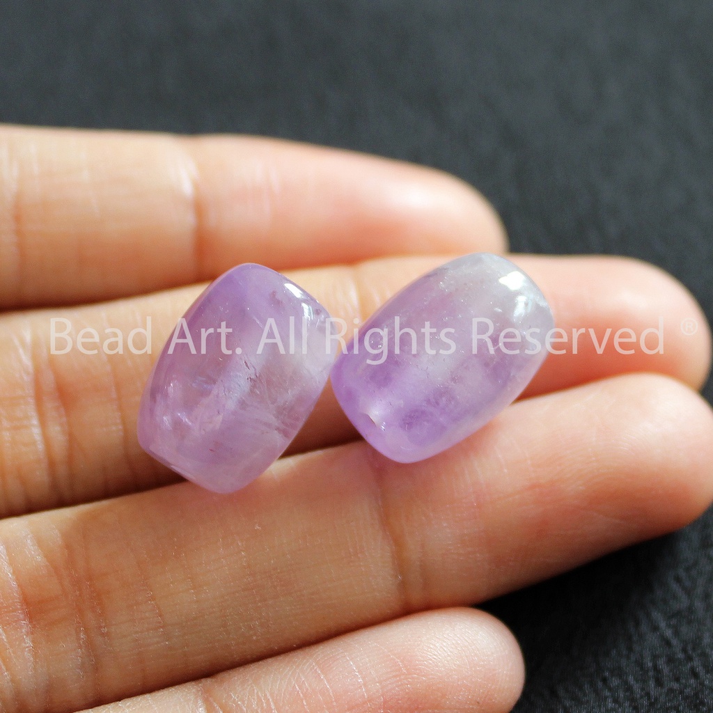 [1 Hạt] Lu Thống T.A Tím 14x10MM, Mệnh Hoả, Thổ, Trang Sức Phong Thuỷ, Chuỗi Hạt S50 - Bead Art