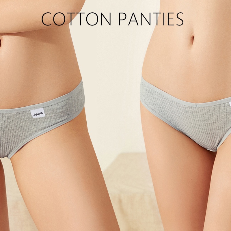 Quần lót ECMLN vải cotton mềm mại lưng thấp thoáng khí quyến rũ cho nữ size M-XL