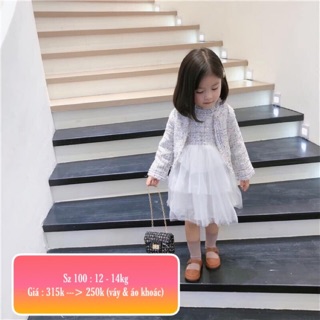 Set váy & áo khoác dạ siêu đẹp