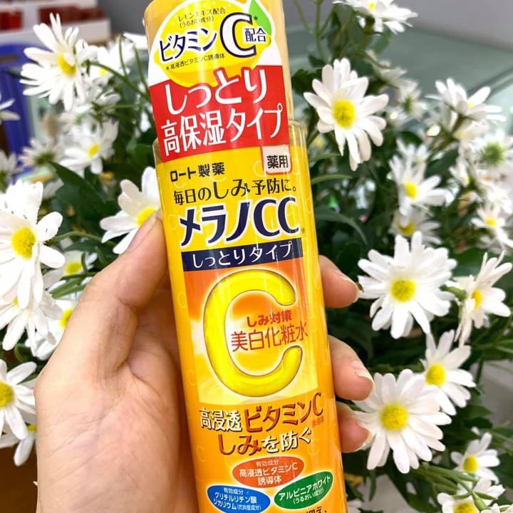 Bộ Đôi Sáng Da Mờ Thâm CC Melano Vitamin C Rohto Nhật Bản