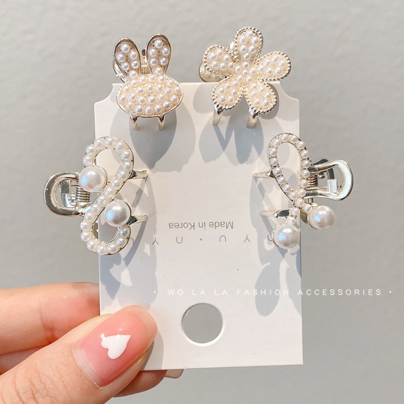 Kẹp Tóc Nhỏ Đính Ngọc Trai Xinh Xắn Cho Nữ