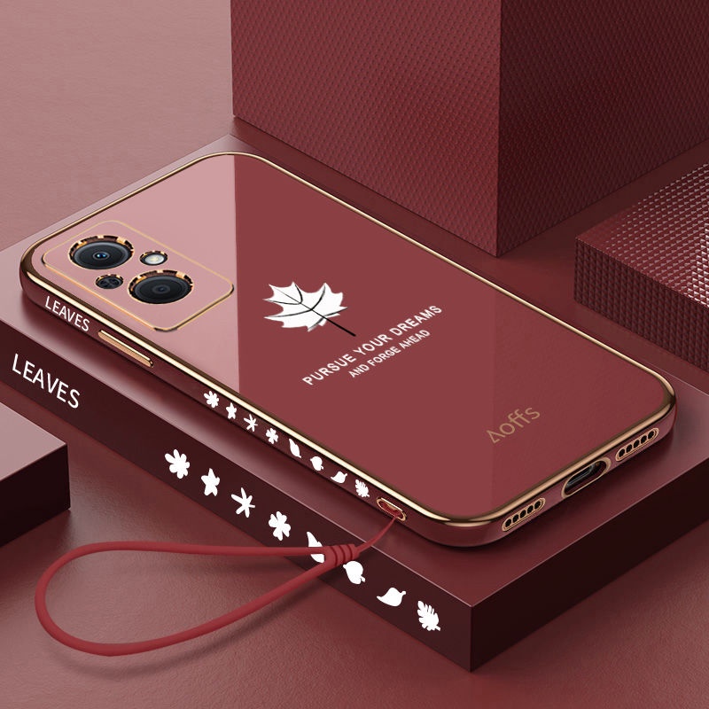 Ốp Điện Thoại Mềm Họa Tiết Lá Phong Cho oppo RENO7Z A96 A36 RENO7 RENO7 PRO Reamle C21Y