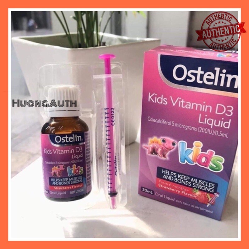 Vitamin D3 Ostelin Liquid 20ml (date 2024)