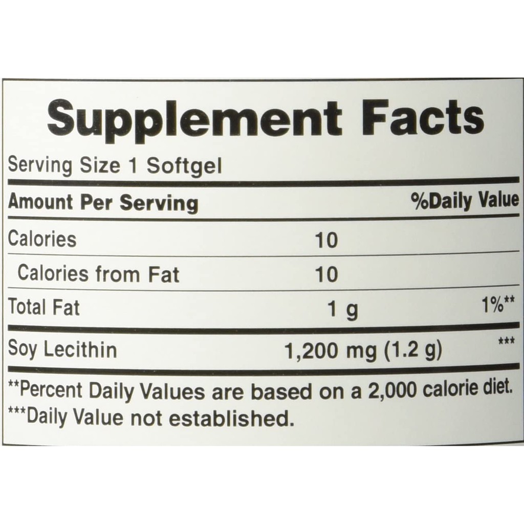 Viên Uống Mầm Đậu Nành Soy Lecithin Puritan Pride 100viên