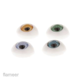 [Flameer] 8 chiếc Mắt Hình Bầu Dục 4 Màu Cho Búp Bê DIY 5mm