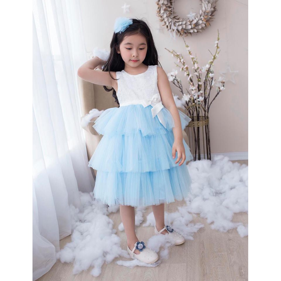 Váy đầm công chúa thiết kế bồng bềnh cho bé yêu