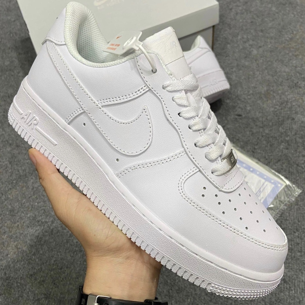 Giày Sneaker Air Forcer 1 bản chuẩn SC trung, AF1 trắng tặng Box bảo vệ