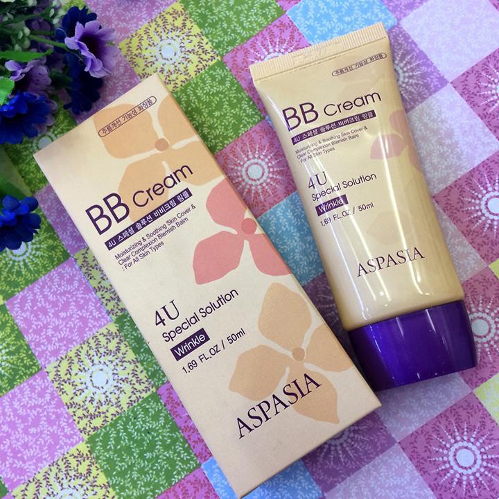 Kem nền chống nắng Aspasia 4U Special B.B Solution Cream Spf50 Pa+++ Hàn Quốc 50ml | BigBuy360 - bigbuy360.vn