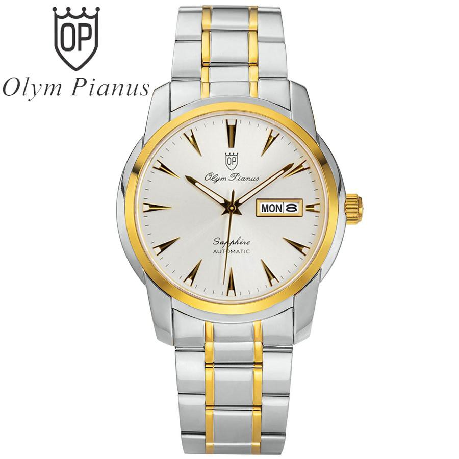 Đồng hồ nam mặt kính sapphire Olym Pianus OP990-05AMSK trắng