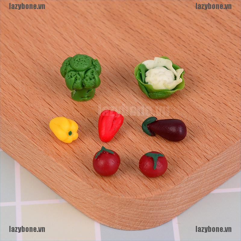 Bộ 7 Đồ Chơi Rau Củ Quả Mini Cho Búp Bê