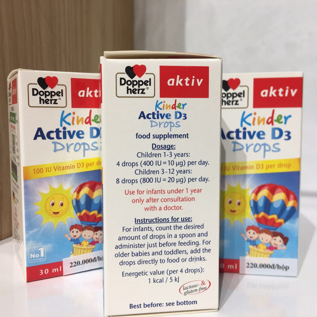 Siro Kinder Active D3 Drops - Nhập Khẩu Từ Đức (Chai 30ml)