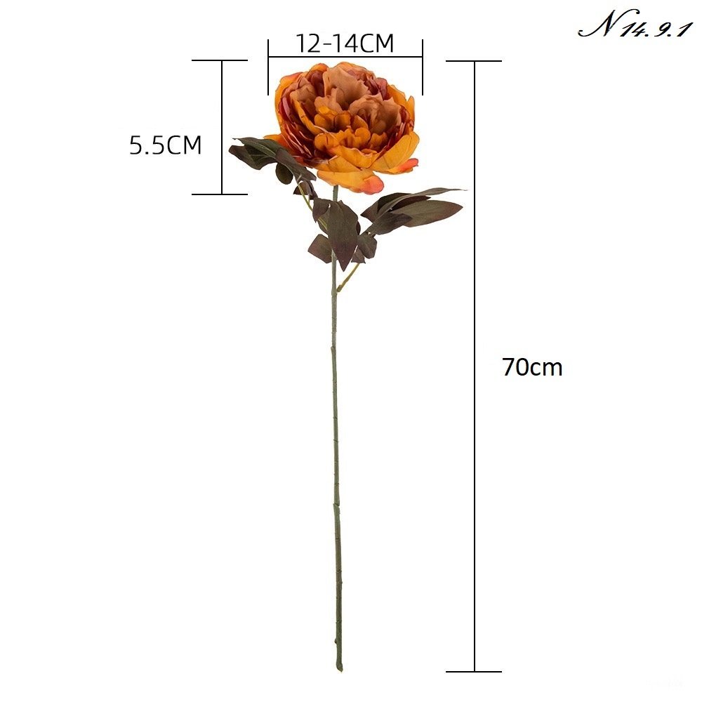 Hồng misaky, hoa lụa cao cấp, hoa giả decor trang trí nhà cửa 14.9.1