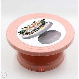 Bàn Xoay Nhựa Hồng nhỏ