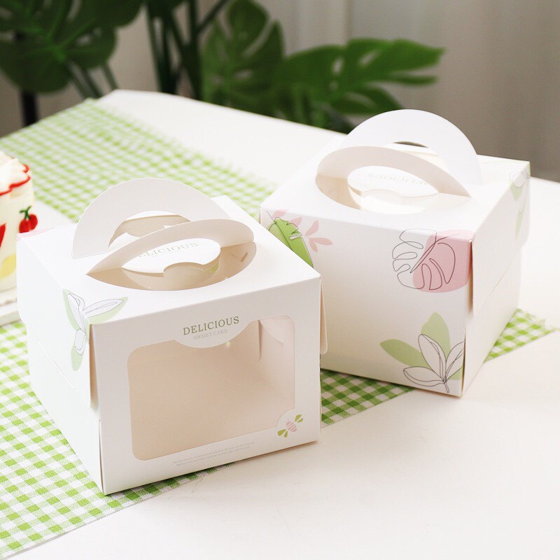 SET 5 HỘP GIẤY HOA CÚC ĐỰNG BÁNH BENTO