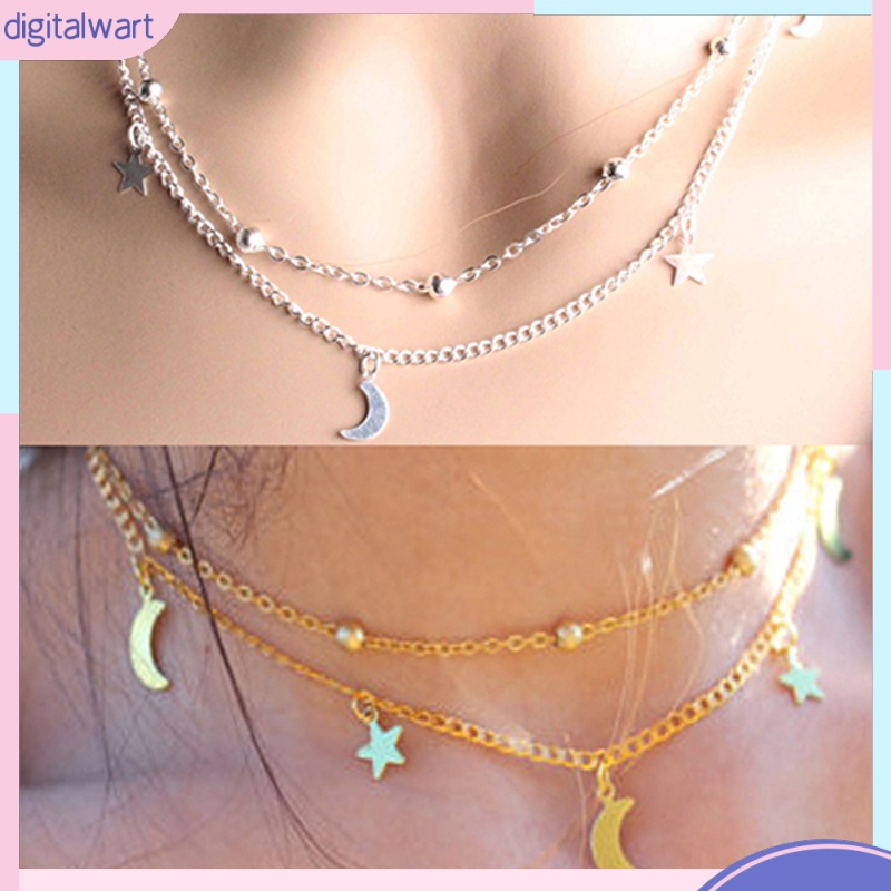 Vòng Cổ Nhiều Lớp Mặt Ngôi Sao Thời Trang