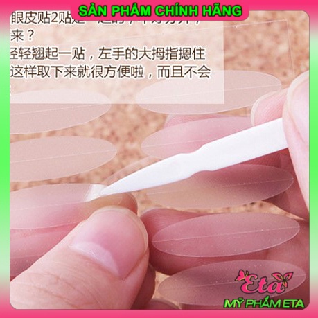 Que nhấn miếng dán kích mí dễ dàng sử dụng